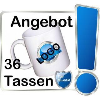 36 Kaffeebecher bedrucken